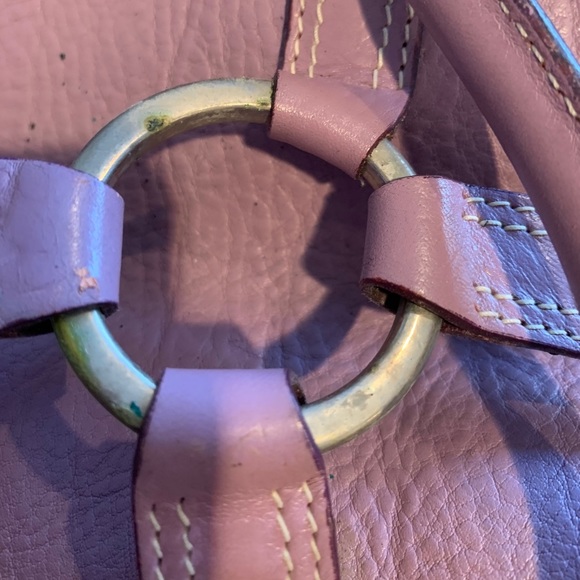 Luella Purple Leather Satchel - Picture 10 of 16